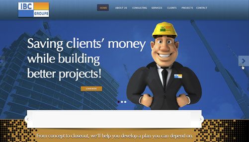 construction company web design