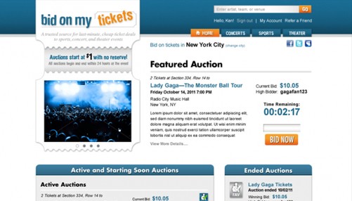 ticket website design company